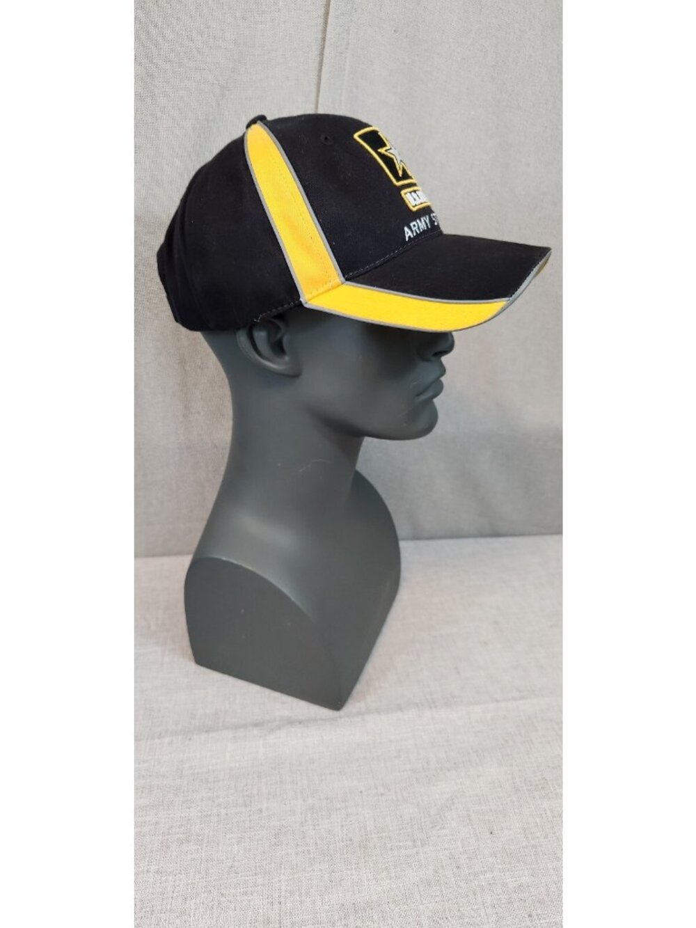Black & Yellow Mark Martin #8 NASCAR Racing US Army Earnhardt Brand CFS Cap Hat - Picture 3 of 8